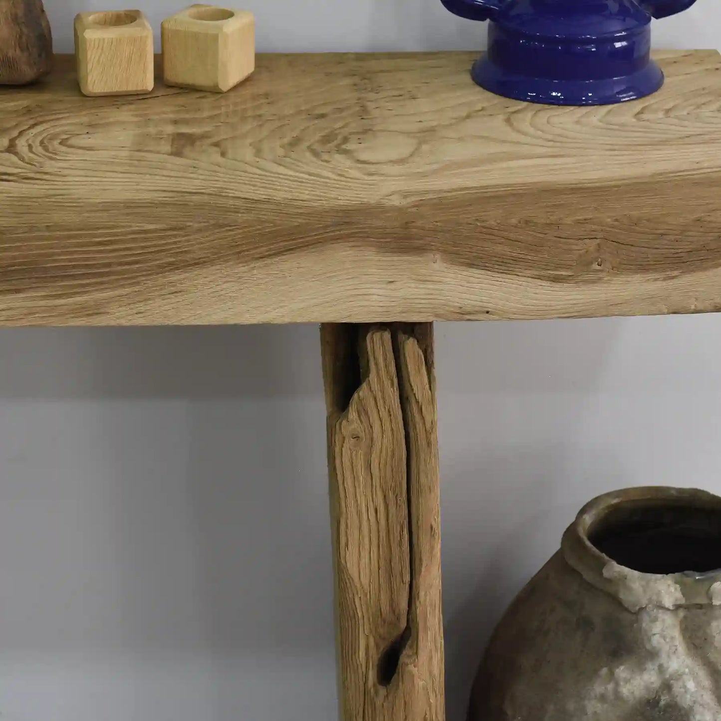 Rustikale Badezimmerwaschtische - Schmaler Bauernhausstil, Live Edge Wood
