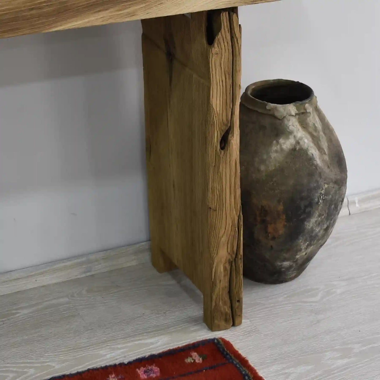 Rustikale Badezimmerwaschtische - Schmaler Bauernhausstil, Live Edge Wood