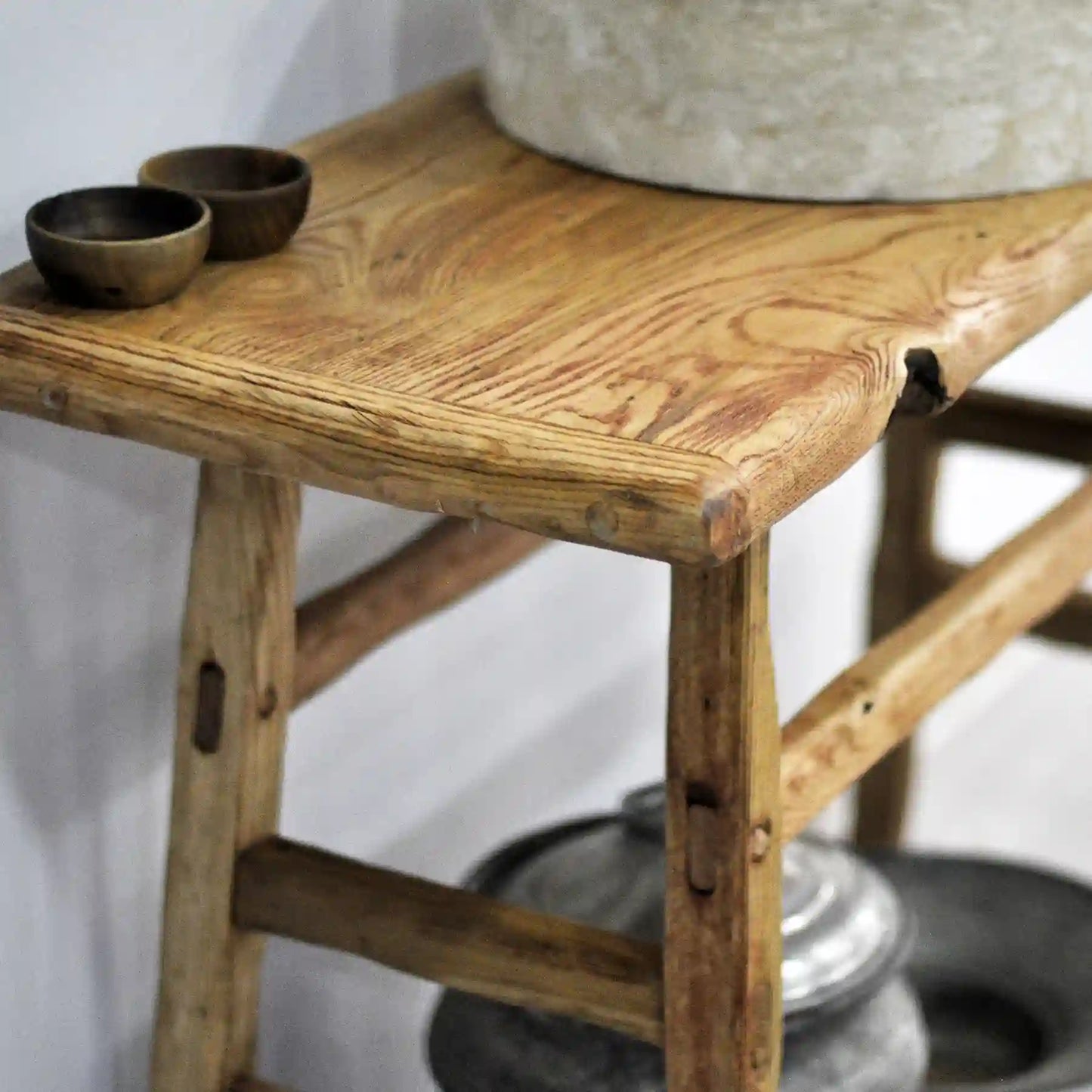 Rustic Bathroom Vanities - Farmhouse Narrow Live Edge Wood