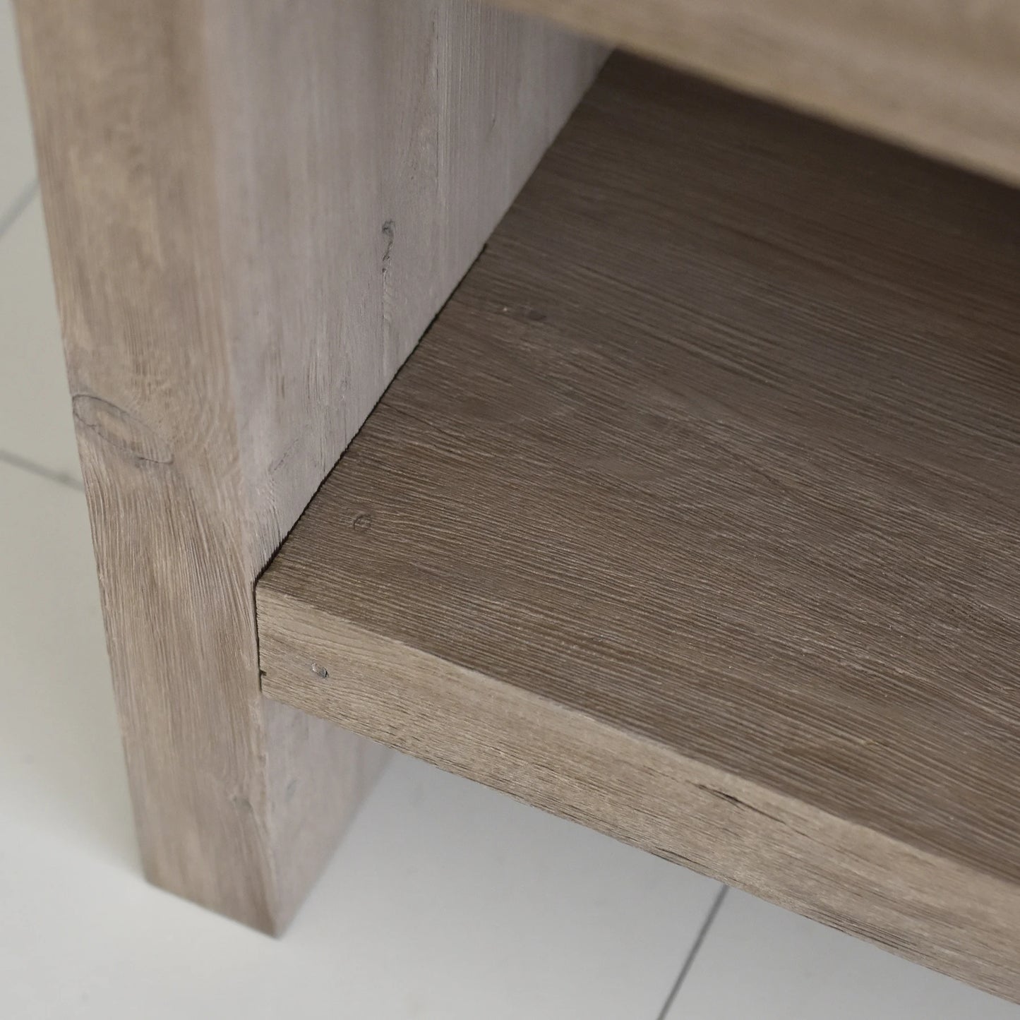 Rustic Bathroom Single or Double Sinks Vanity - Narrow Live Edge Wood