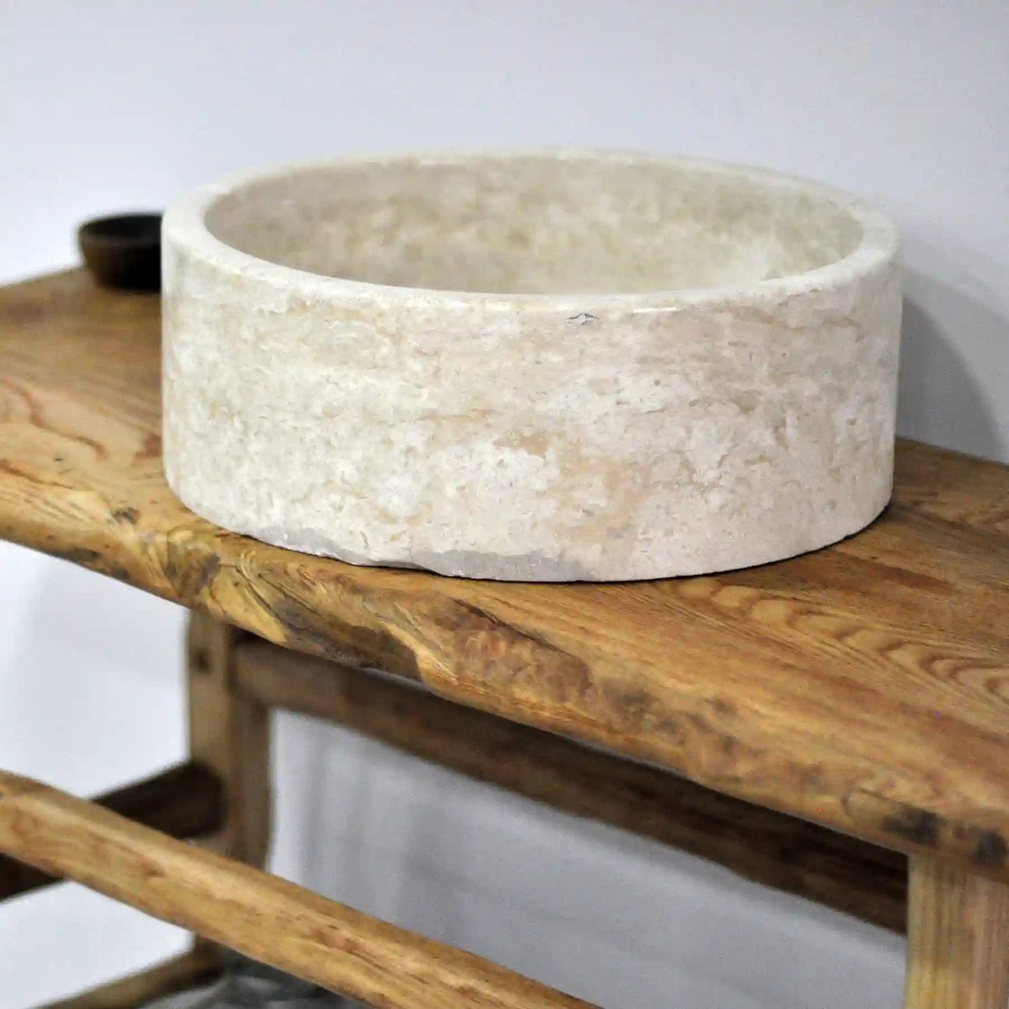 Rustic Bathroom Vanities - Farmhouse Narrow Live Edge Wood