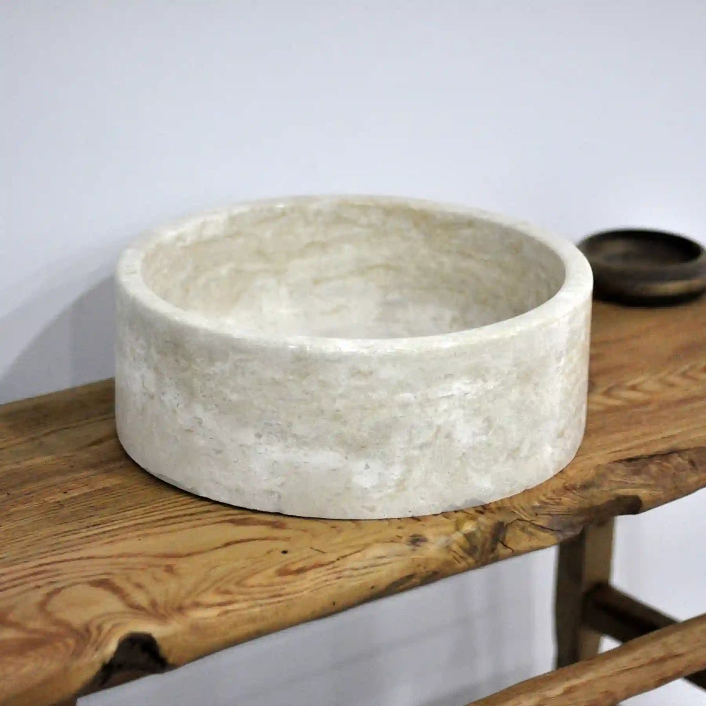 Rustic Bathroom Vanities - Farmhouse Narrow Live Edge Wood