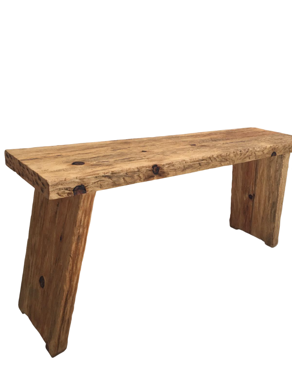 Rustikale Badezimmerwaschtische - Schmaler Bauernhausstil, Live Edge Wood 