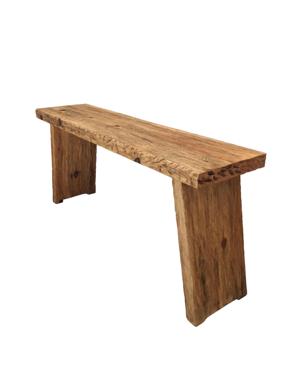 Rustikale Badezimmerwaschtische - Schmaler Bauernhausstil, Live Edge Wood 